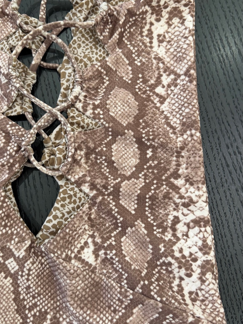 Acacia Swimwear Reversible Snakeskin Print One Piece Bathing Suit - NEVER WORN - Picture 8 of 16